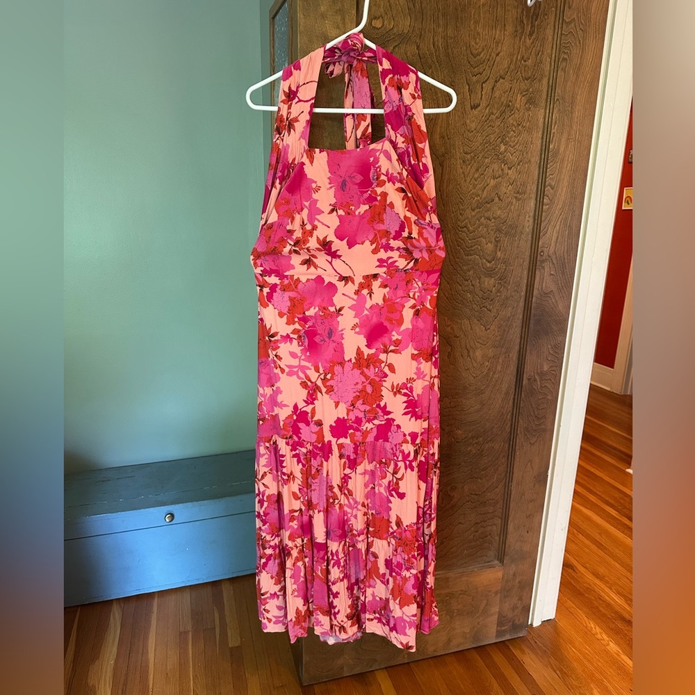 NWT Hello Molly LOVE LOOP MIDI DRESS FUCHSIA 10 - Picture 5 of 5